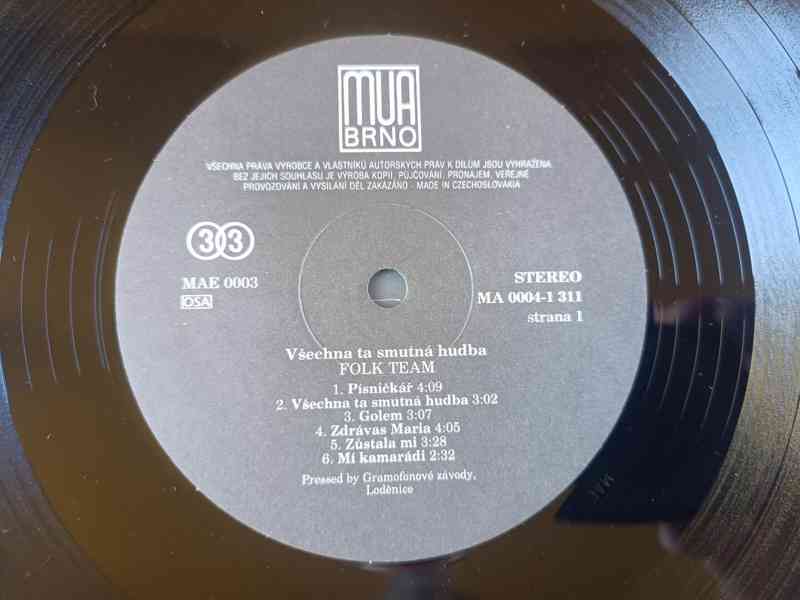 Folk Team – Všechna ta smutná hudba  (LP)  - foto 4