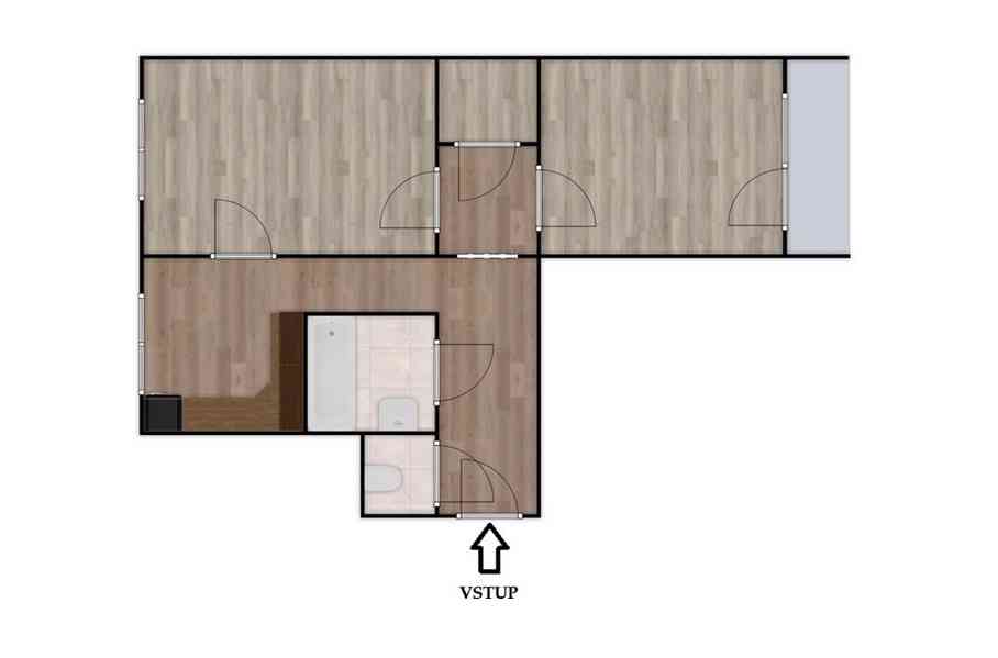 NABÍDKA PODNÁJMU BYTU 2+1 V HRUŠOVANECH U BRNA - foto 19