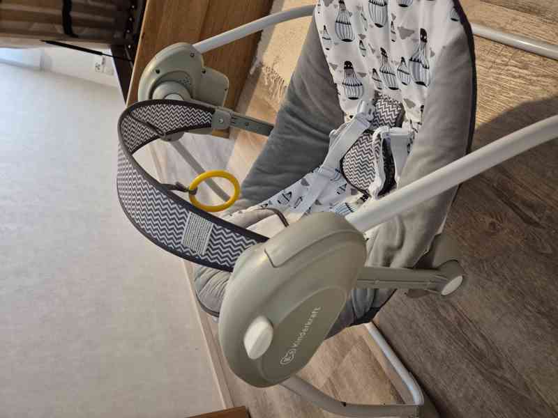 Kinderkraft houpací lehátko Flo 2v1 mint - foto 3