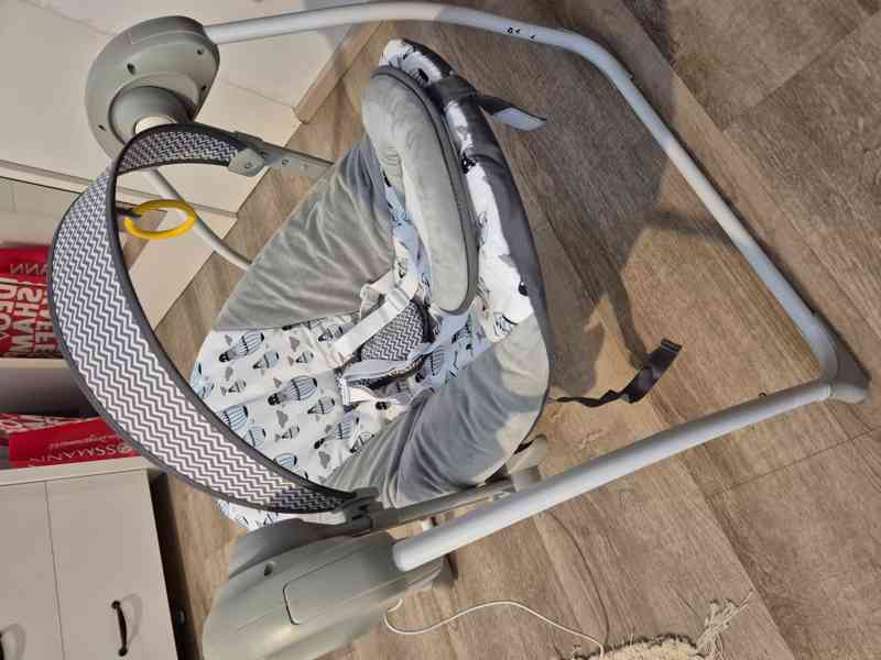 Kinderkraft houpací lehátko Flo 2v1 mint - foto 2