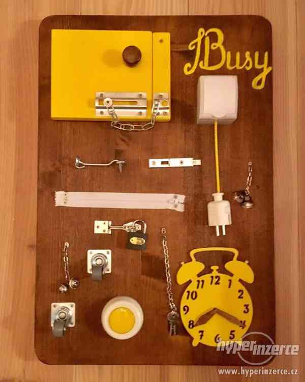 Interaktivní deska/ "busy board" 40x60 cm - foto 6
