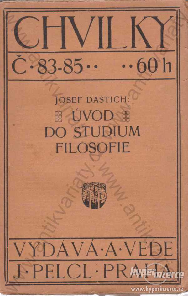 Úvod do studium filosofie Josef Dastich 1912 - foto 1