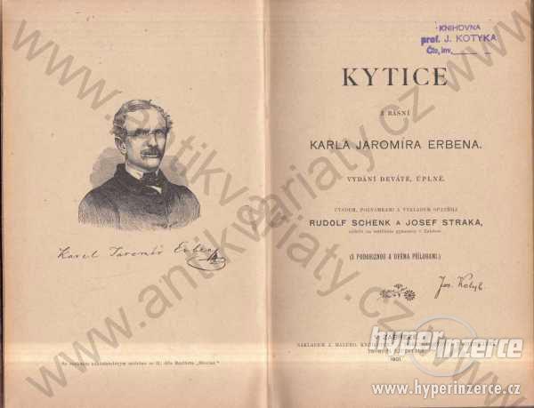 Kytice z pověstí národních Erben 1901 J.Otto,Praha - foto 1