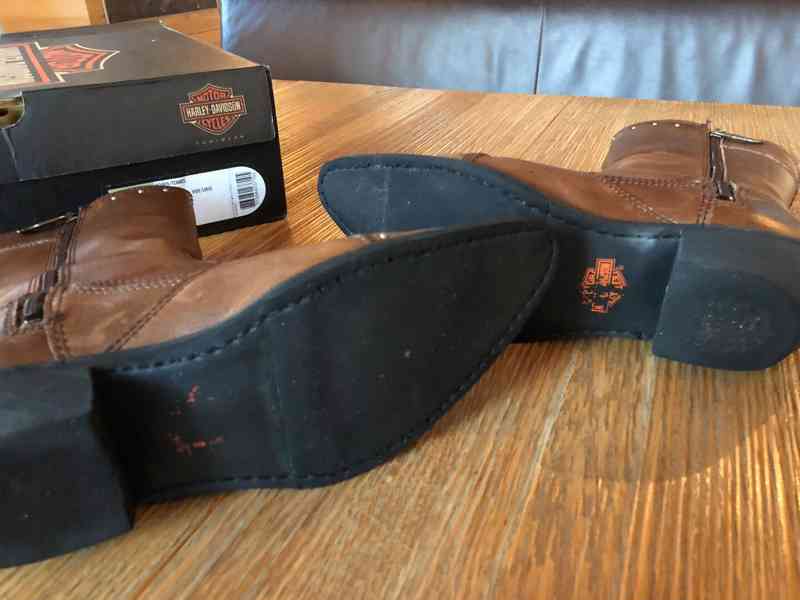 Kožené moto boty Harley Davidson - foto 6