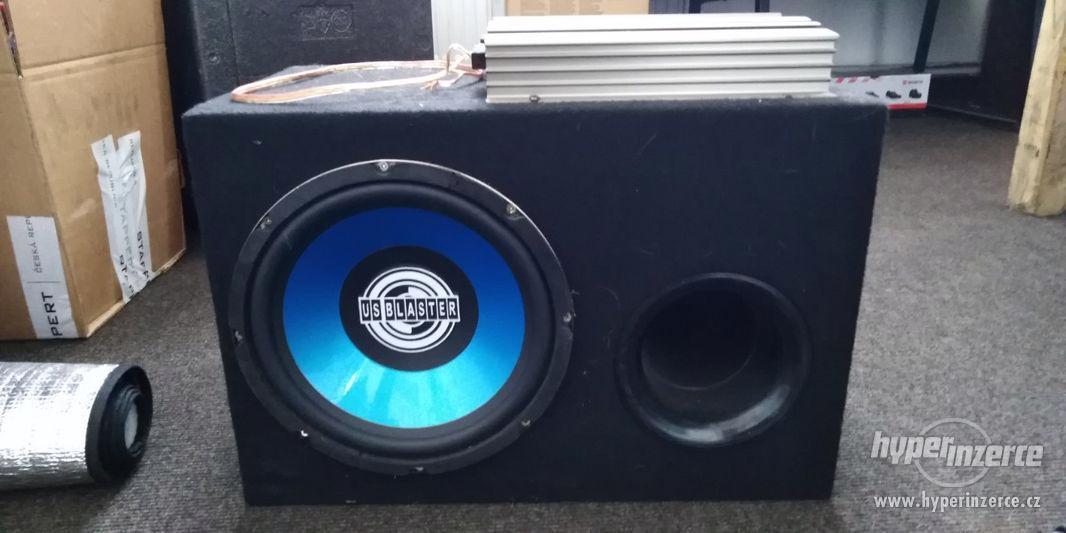 Subwoofer + Zesilovač do auta - foto 1