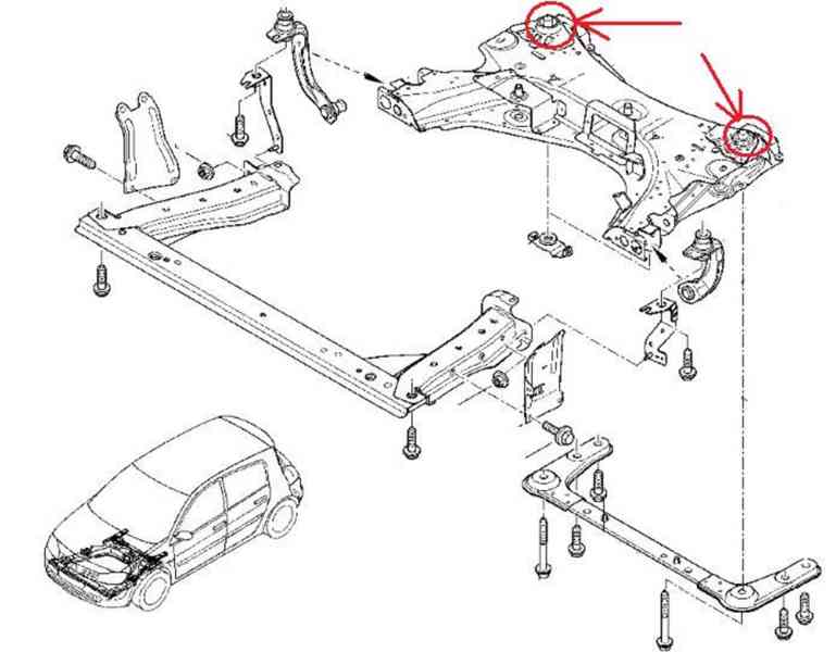  Silentblok do nápravnice Renault Mégane 2 Scénic 2 - foto 4