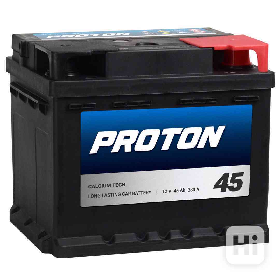 Autobaterie   PROTON 45AH  380A - foto 1