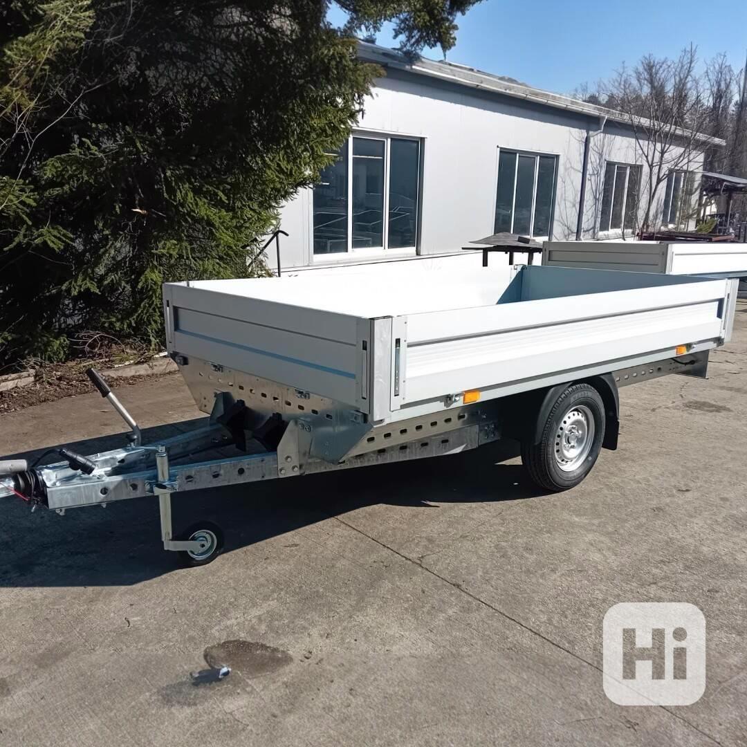 Nový brzděný přívěsný vozík 1300Kg, 3,02m x1,62, PROFI, DPH - foto 1