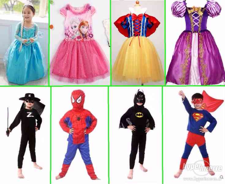 Elsa, Princezna, Sněhurka, Zoro, Spiderman, Batman - foto 1
