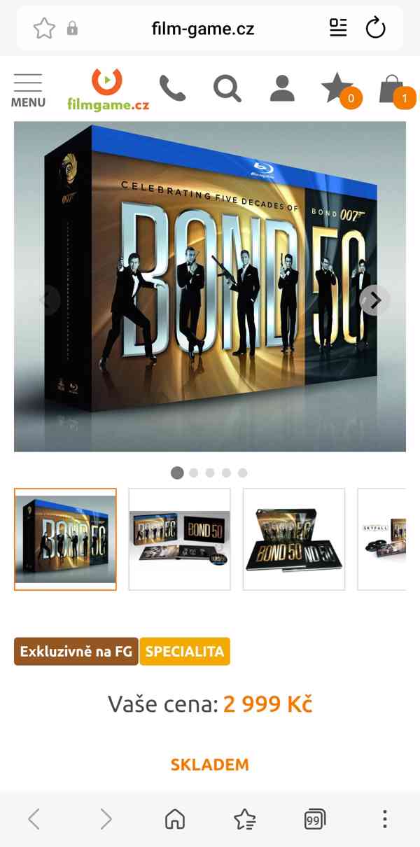 James Bond 50 kolekce - 23 Blu-ray (Edice k 50. výročí) - foto 4
