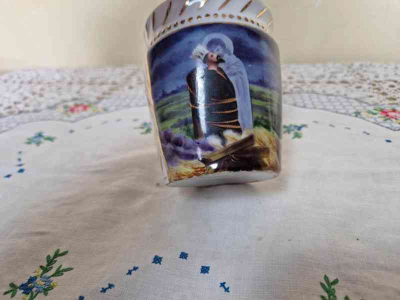 Vzácný starý ručně malovaný Hrnek Jan Hus a Ježíš - foto 6