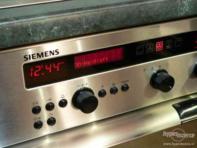 Nerezový vestavný sporák Siemens HE 48E50, vyjížděcí - foto 8