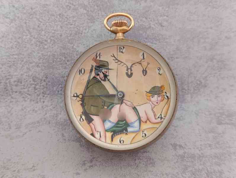 Starožitné švýcar.hodinky DOXA ve skleněné kouli - foto 4