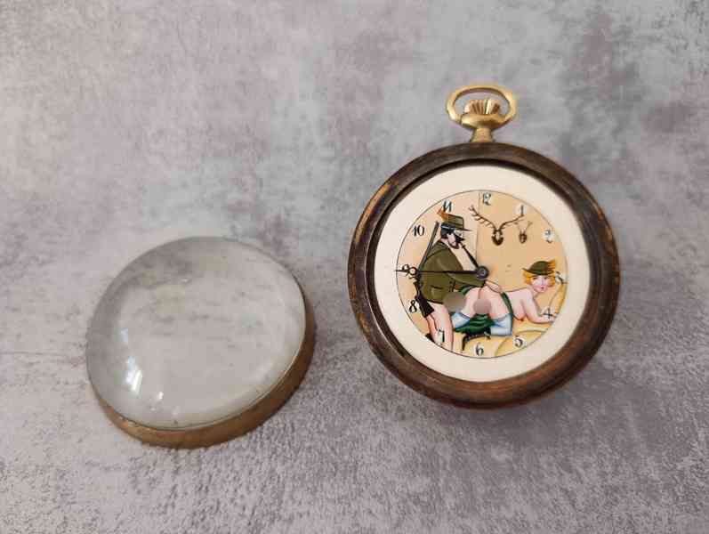 Starožitné švýcar.hodinky DOXA ve skleněné kouli - foto 3