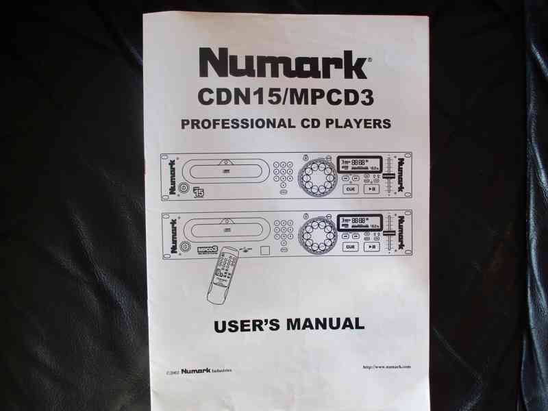 NUMARK CDN15/MPCD3 PROF.CD PLAYERS - foto 5