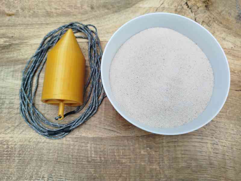Kyvadlo na kreslení Lissajusových obrazců + 0,5kg jemného pí - foto 2