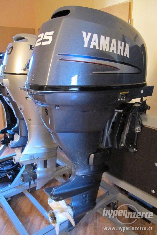 Lodní motor Yamaha 25hp, S, perfektní výbava a cena - foto 1