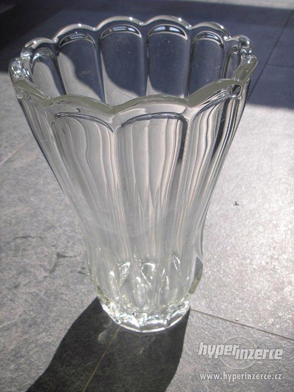 4ks vázy - broušené sklo - foto 2