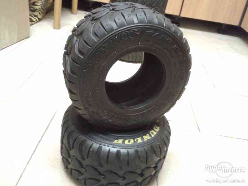 Sada nových 4 pneumatik na motokáry zn. Dunlop - foto 2