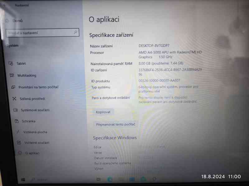 Notebook ASUS F552E 8/256GB - foto 6