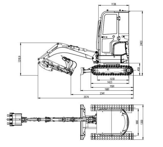 bagr, minibagr, motor Kubota, Schmidt AR 200 - foto 4