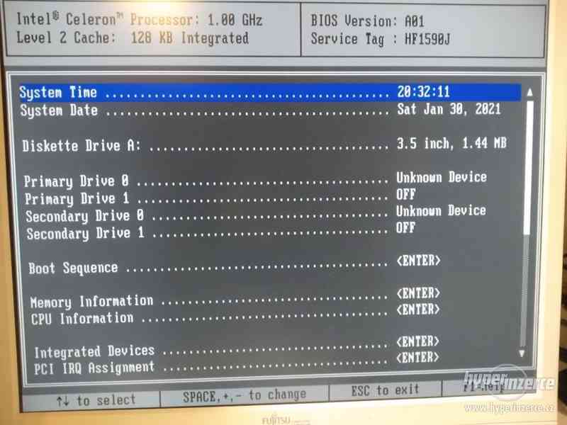 Starý PC DELL, Celeron 1GHz, RAM 192 MB - foto 7