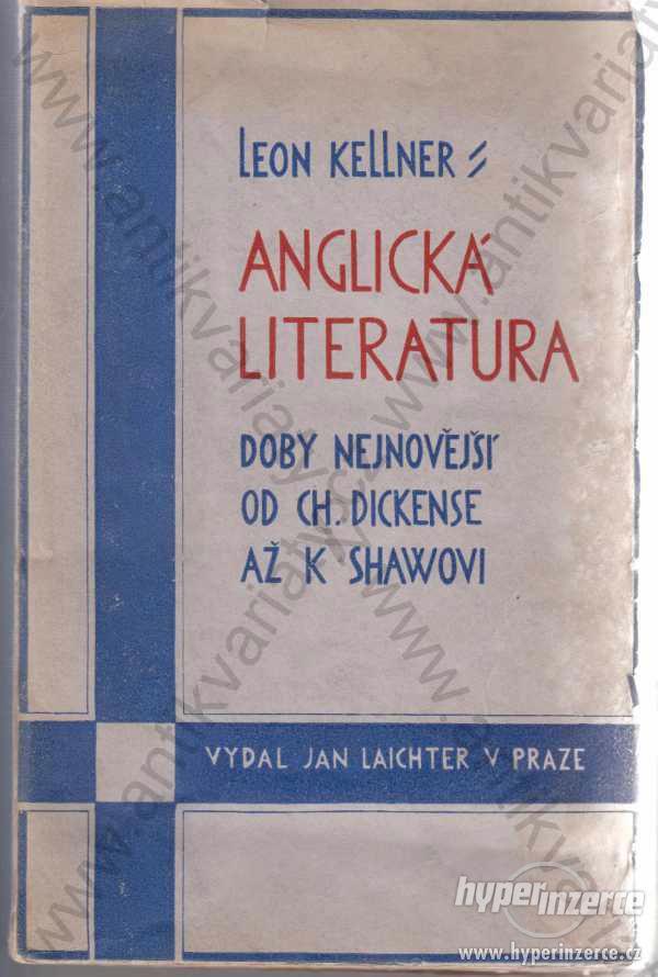 Anglická literatura Leon Kellner - foto 1
