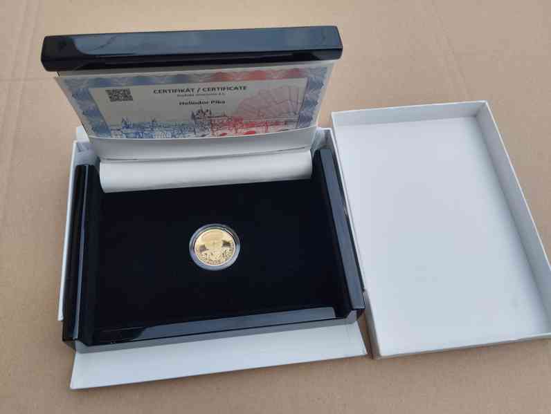 Krásná zlatá medaile Heliodor Pika, 999,9, náklad jen 50ks - foto 5