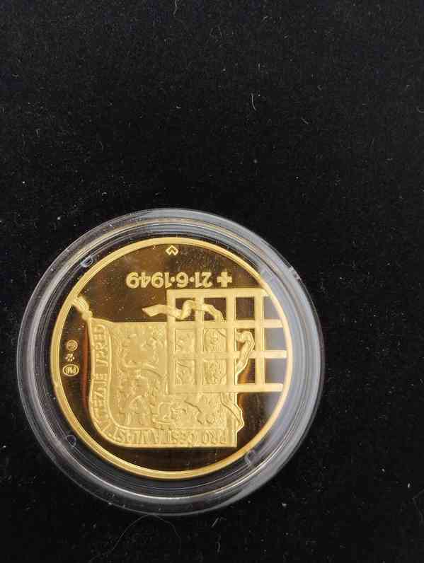 Krásná zlatá medaile Heliodor Pika, 999,9, náklad jen 50ks - foto 9
