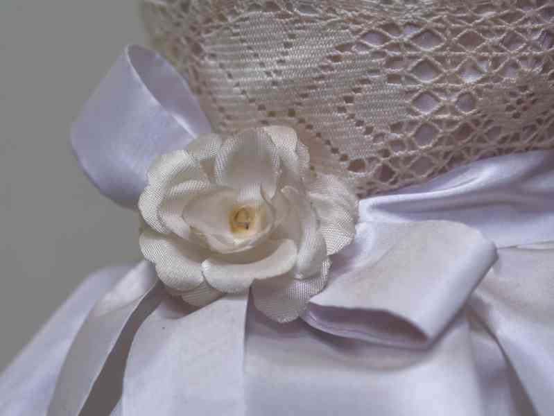 Italská porcelánová lampička s látkovým stínidlem - foto 8