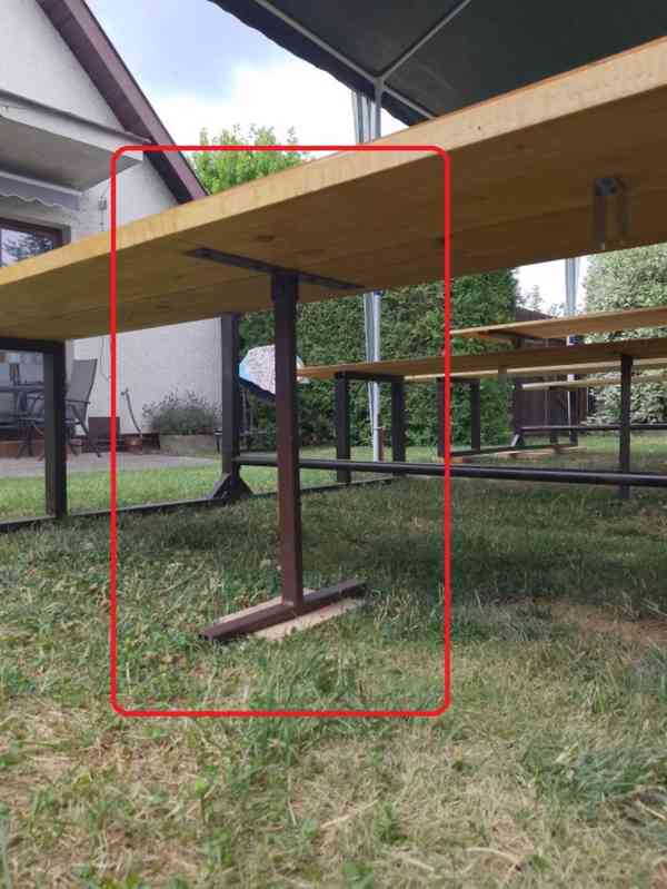 Prodám zahradní Lavico-stůl - foto 4