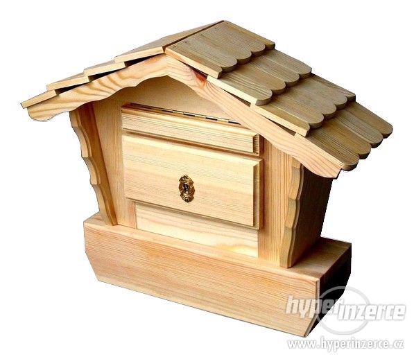 Dřevěná poštovní schránka malá - foto 1