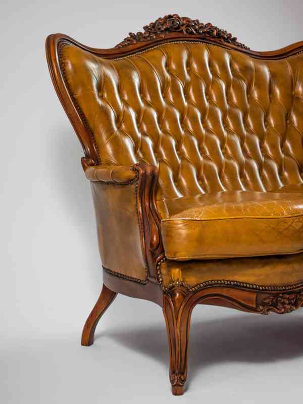 Luxusní kožená sedačka Ludvík - foto 2