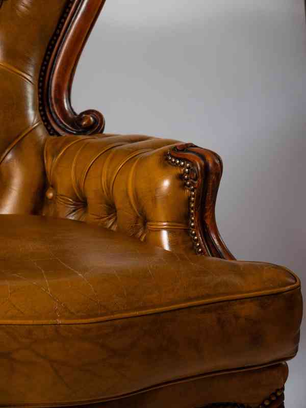 Luxusní kožená sedačka Ludvík - foto 9