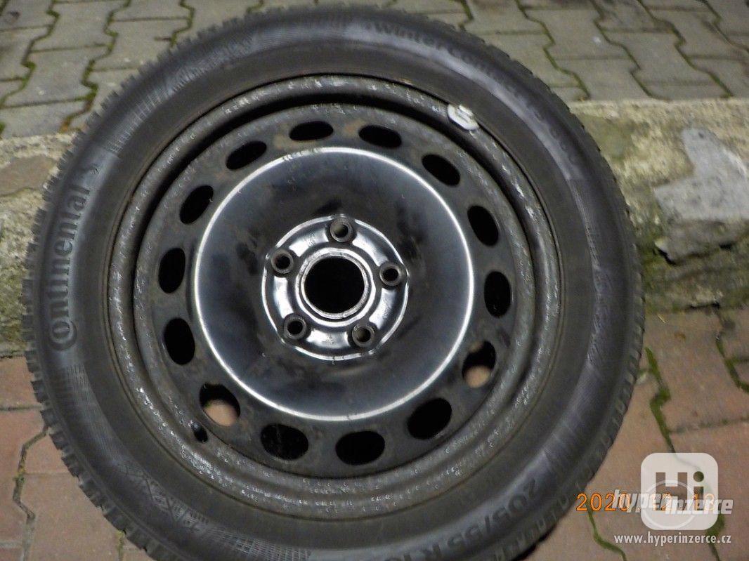 Š-Skala -plech.disky 6Jx16H2-ET 50 +zimní pneu 205/55R16 - foto 1