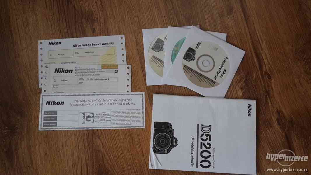 Nikon D5200+18-55 mm+55-200+SD karta+batoh - foto 2