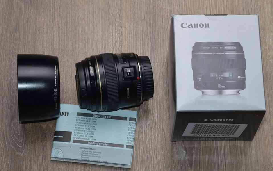 Canon EF 85mm f/1.8 USM **fullframe-formát*Pevný - foto 1