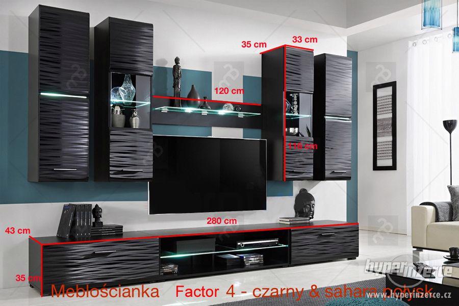 Nadčasová, černá obývací cena Factor 4, doprava zdarma - foto 2