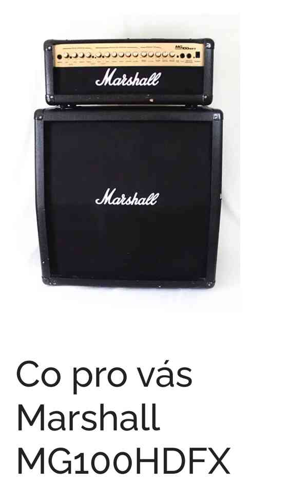 Marshall MG 100 HDFX-hlava - foto 2