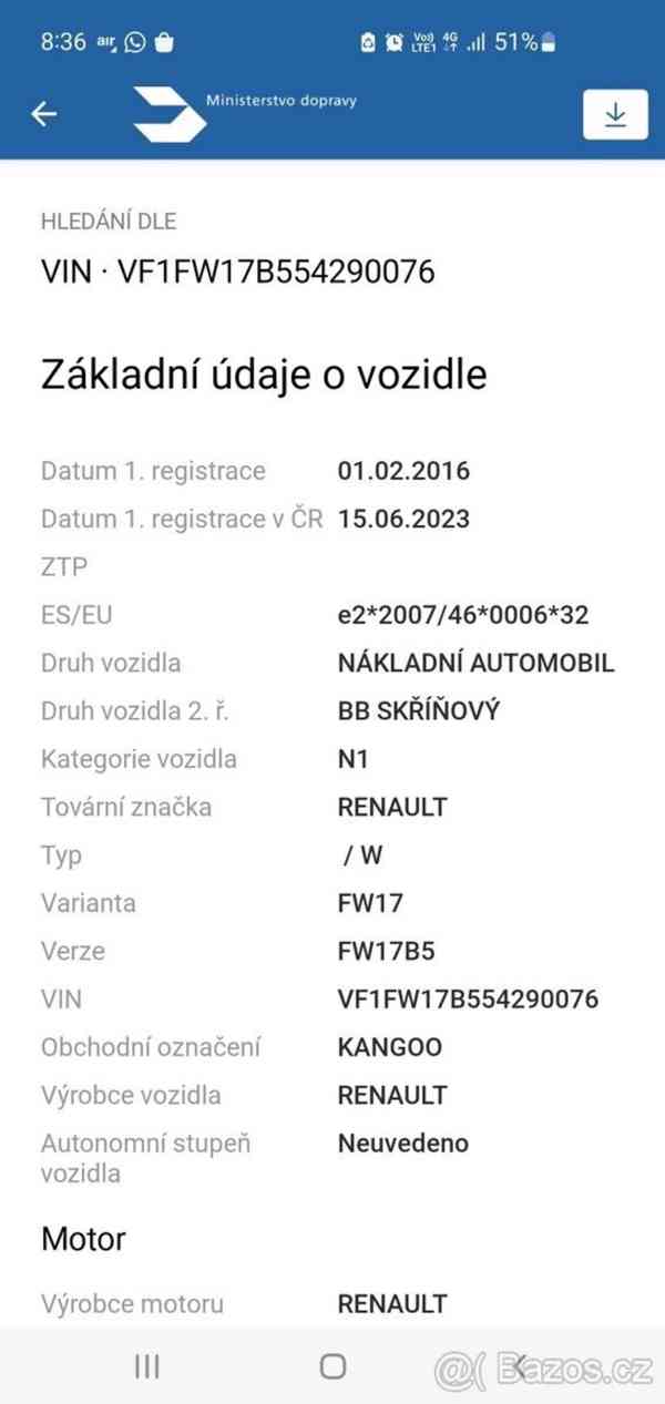 Renault Kangoo 1,5   dci rok 2016 - foto 2