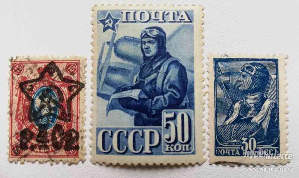 Výběr známek (amerika, rusko) - foto 1