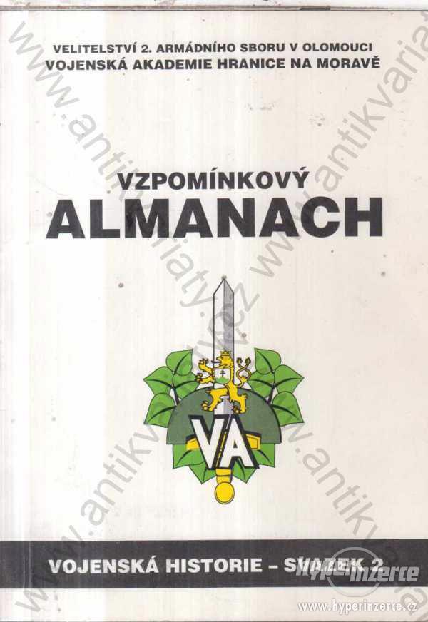Vzpomínkový Almanach 1996 Vojenská historie sv. 2 - foto 1