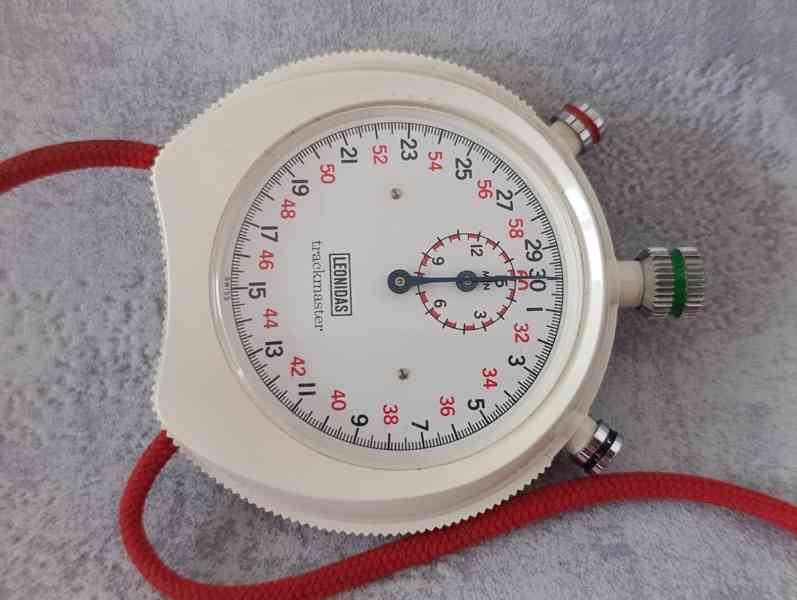 Vintage stopky Leonidas (Heuer) swiss, + krabička, návod - foto 19