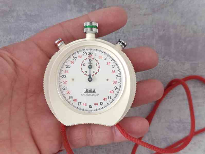 Vintage stopky Leonidas (Heuer) swiss, + krabička, návod - foto 20