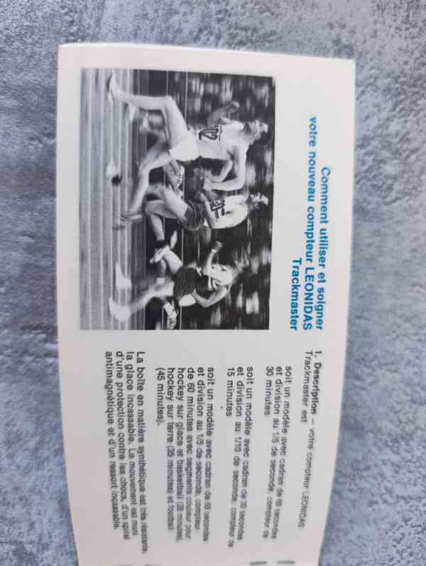 Vintage stopky Leonidas (Heuer) swiss, + krabička, návod - foto 7