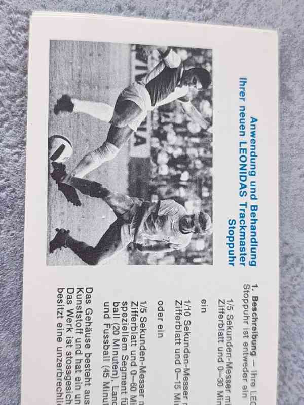 Vintage stopky Leonidas (Heuer) swiss, + krabička, návod - foto 6