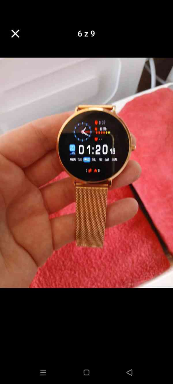 Dámské hodinky Garrett Verona zlatá barva  - foto 3