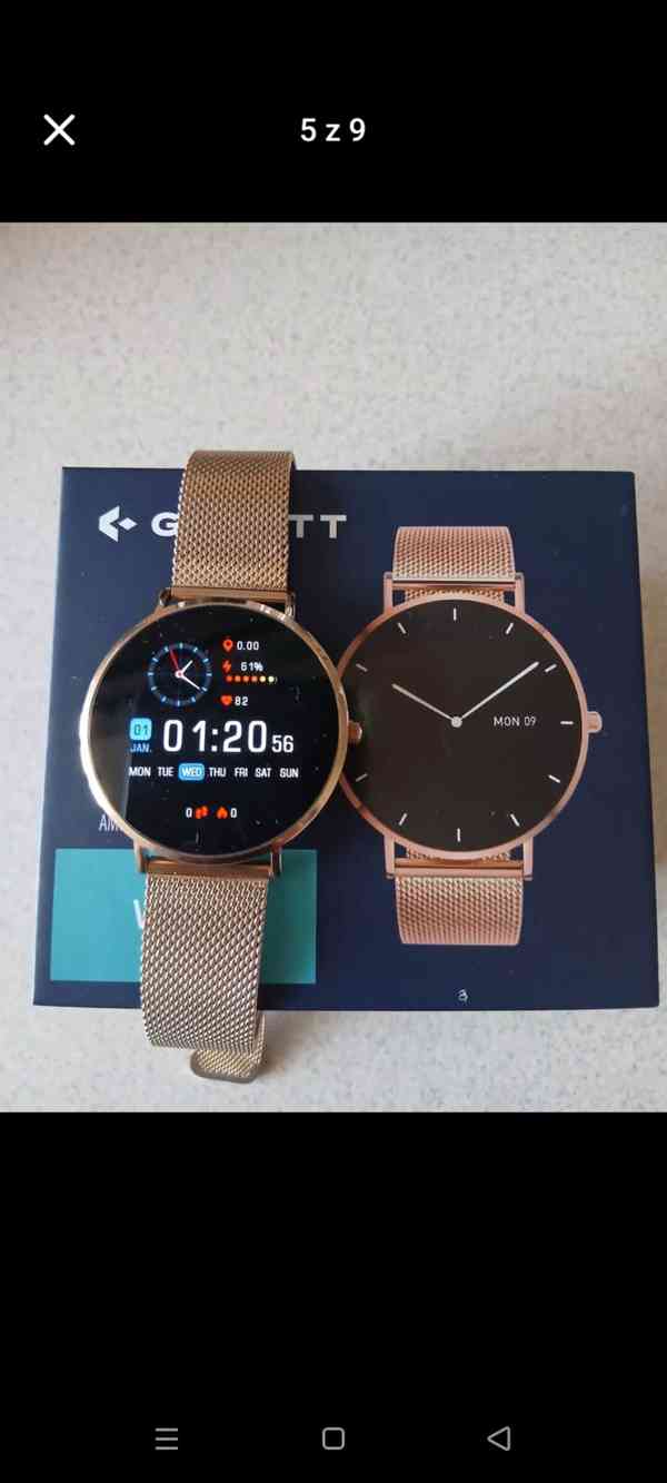 Dámské hodinky Garrett Verona zlatá barva  - foto 1