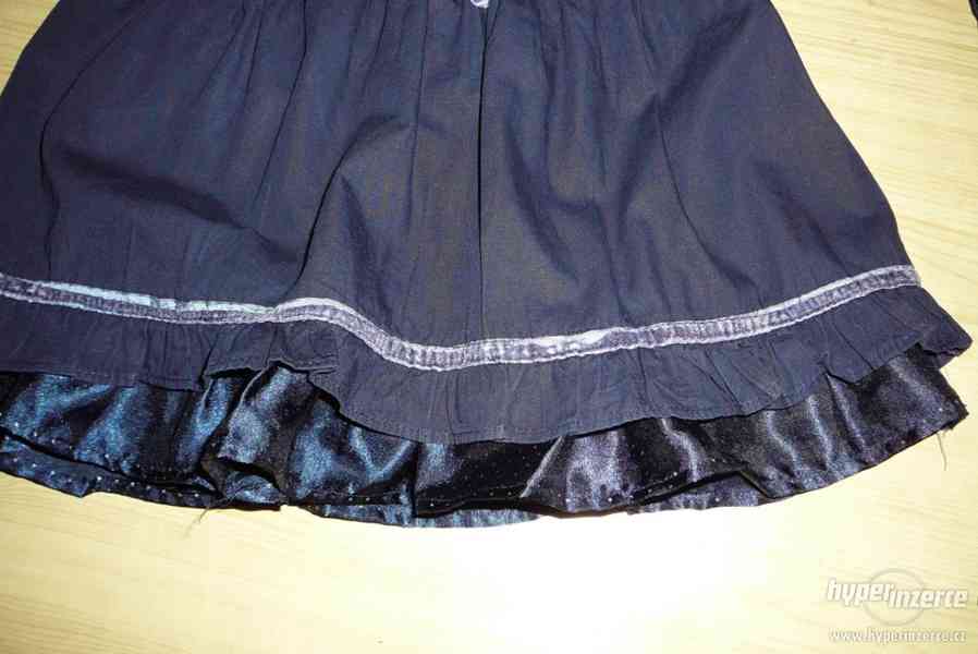 347. Tmavě modré šaty vel. 92 - 98 - foto 5