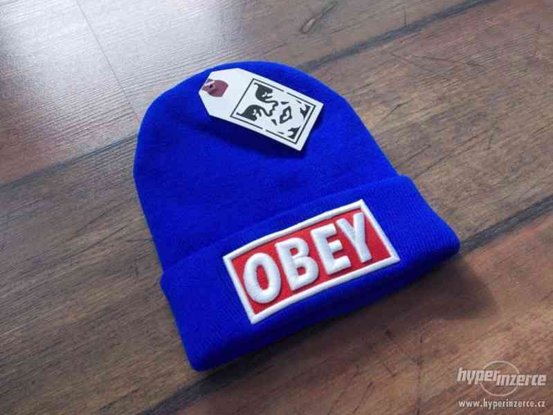 Nová OBEY čepice modrá - foto 4